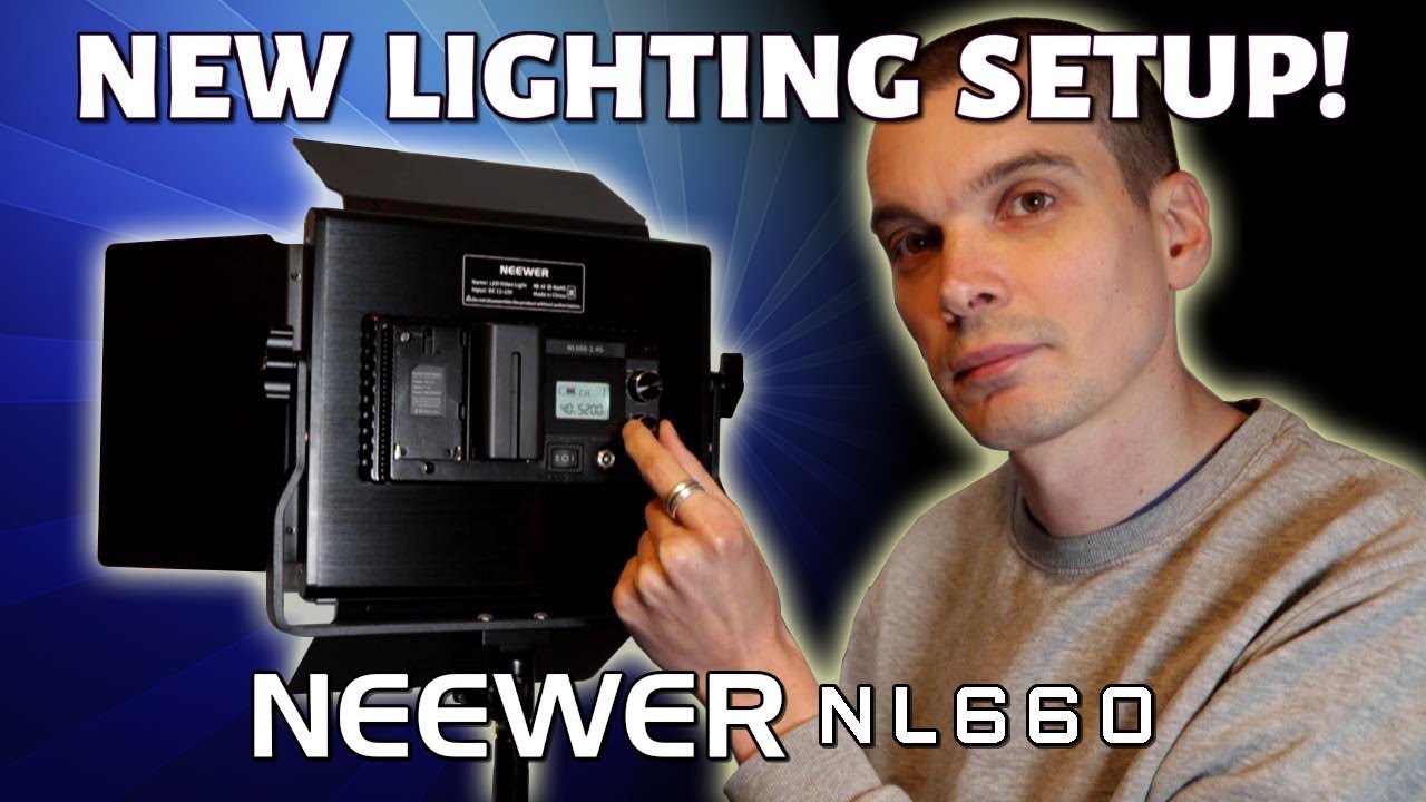 New Lighting Setup! - Neewer NL660 LED | Retrounlim