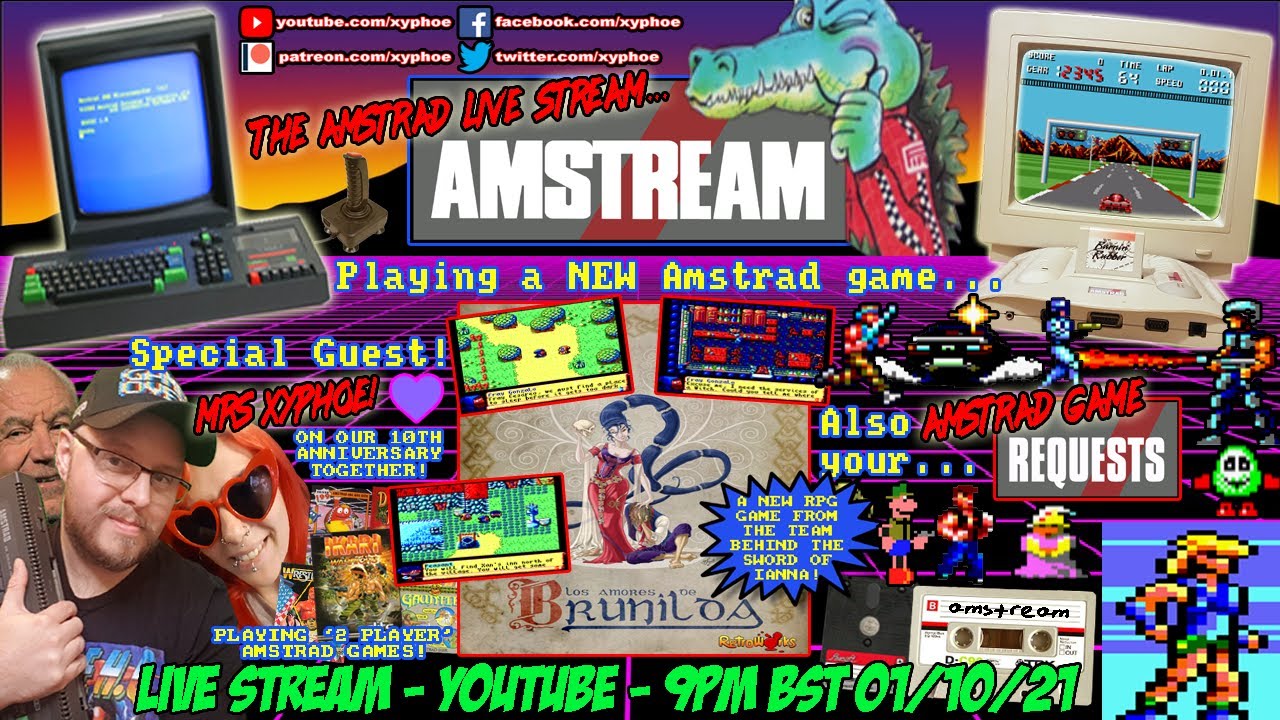 [AMSTRAD CPC] AMSTREAM 🕹️ NEW GAME! ⭐️