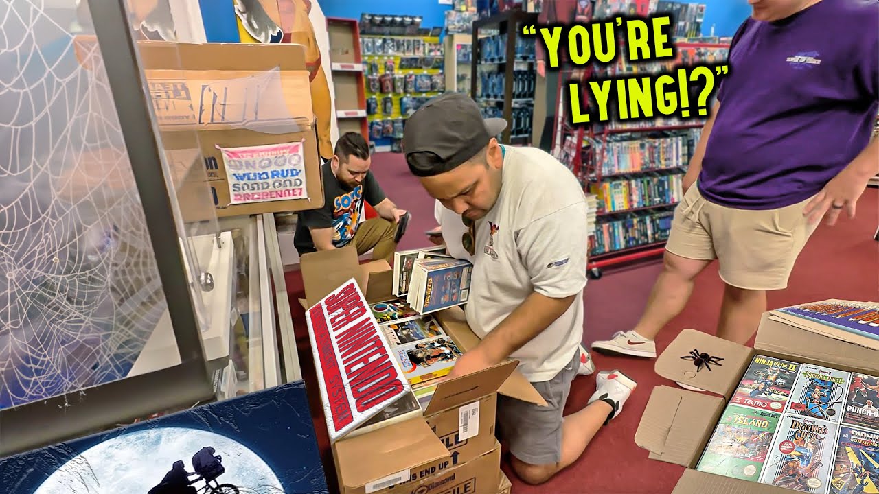 I bought boxes of NES games from a shut down RENTAL STORE | Retrounlim