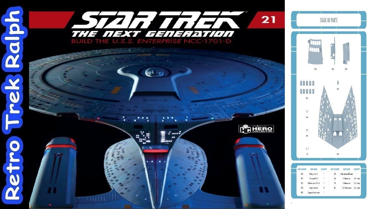 Star Trek: Build The Enterprise D. Stage 21.2 Assembly. By Fanhome ...