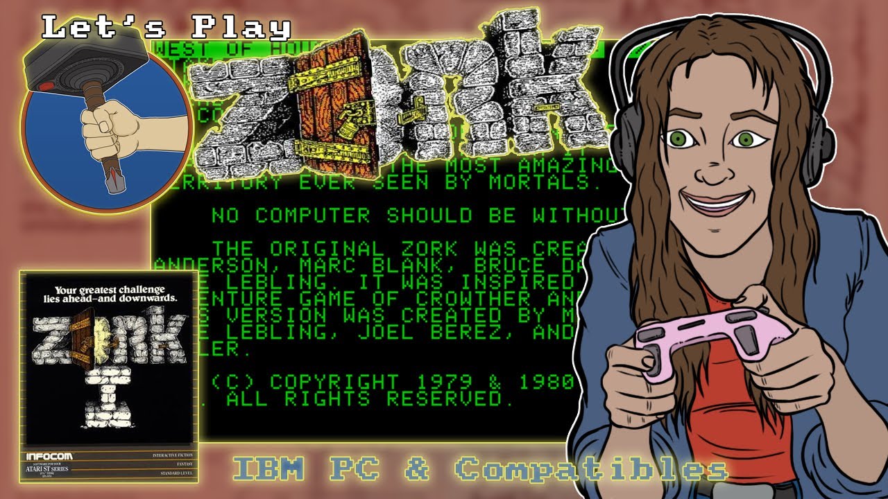Let's Play Zork The Great Underground Empire (aka Zork 1)! (PC) PART ...