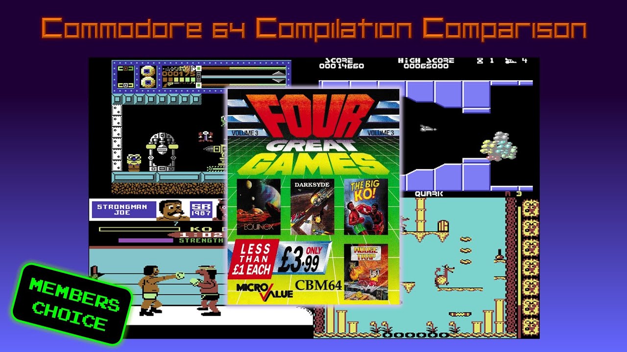 Commodore 64 Compilation Comparison: Four Great Games Volume 3 (1988 ...