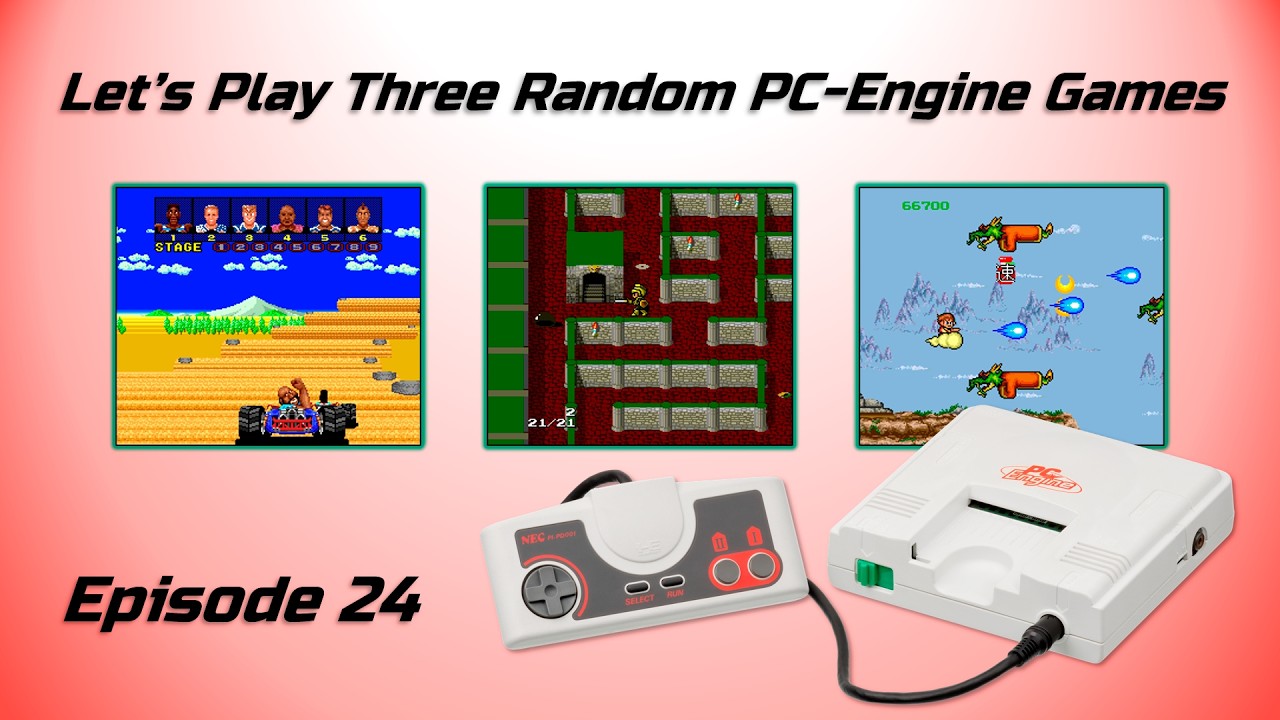 Let's Play Three Random PC-Engine Games - Episode 24 | Retrounlim